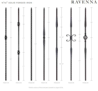 Ravenna Series Iron Balusters