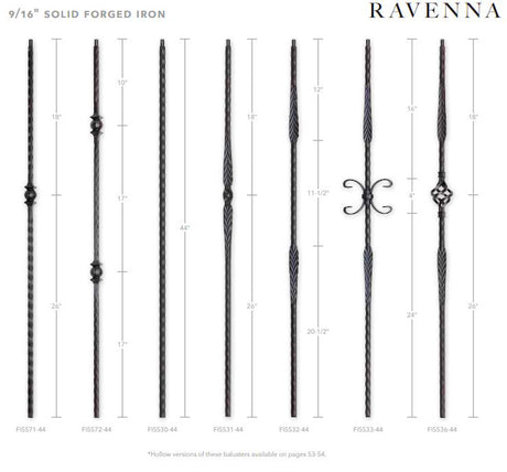 Ravenna Series Iron Balusters