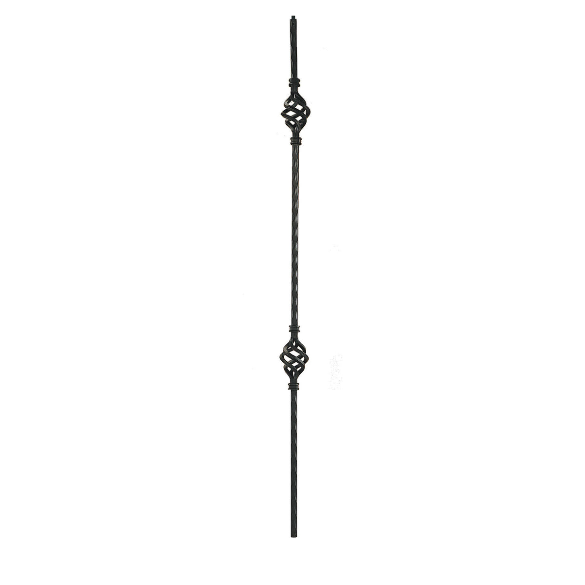 1002 14mm (9/16") Solid Iron Double Basked Baluster