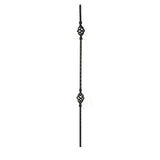 1002 14mm (9/16") Solid Iron Double Basked Baluster