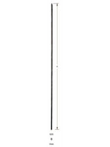 1070 Hammered Round Bar Iron Baluster