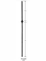 1071 Hammered 1 Knuckle Round Baluster Iron Baluster