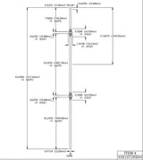 1072 Round Two Knuckle Baluster CADD drawing