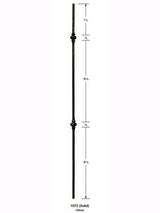 1072 Hammered 2 Knuckle Round Baluster Iron Baluster
