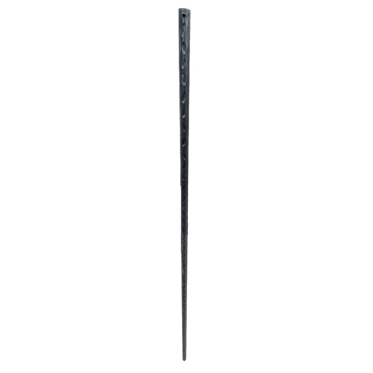 1074 Large Hammered Round Bar Iron Baluster