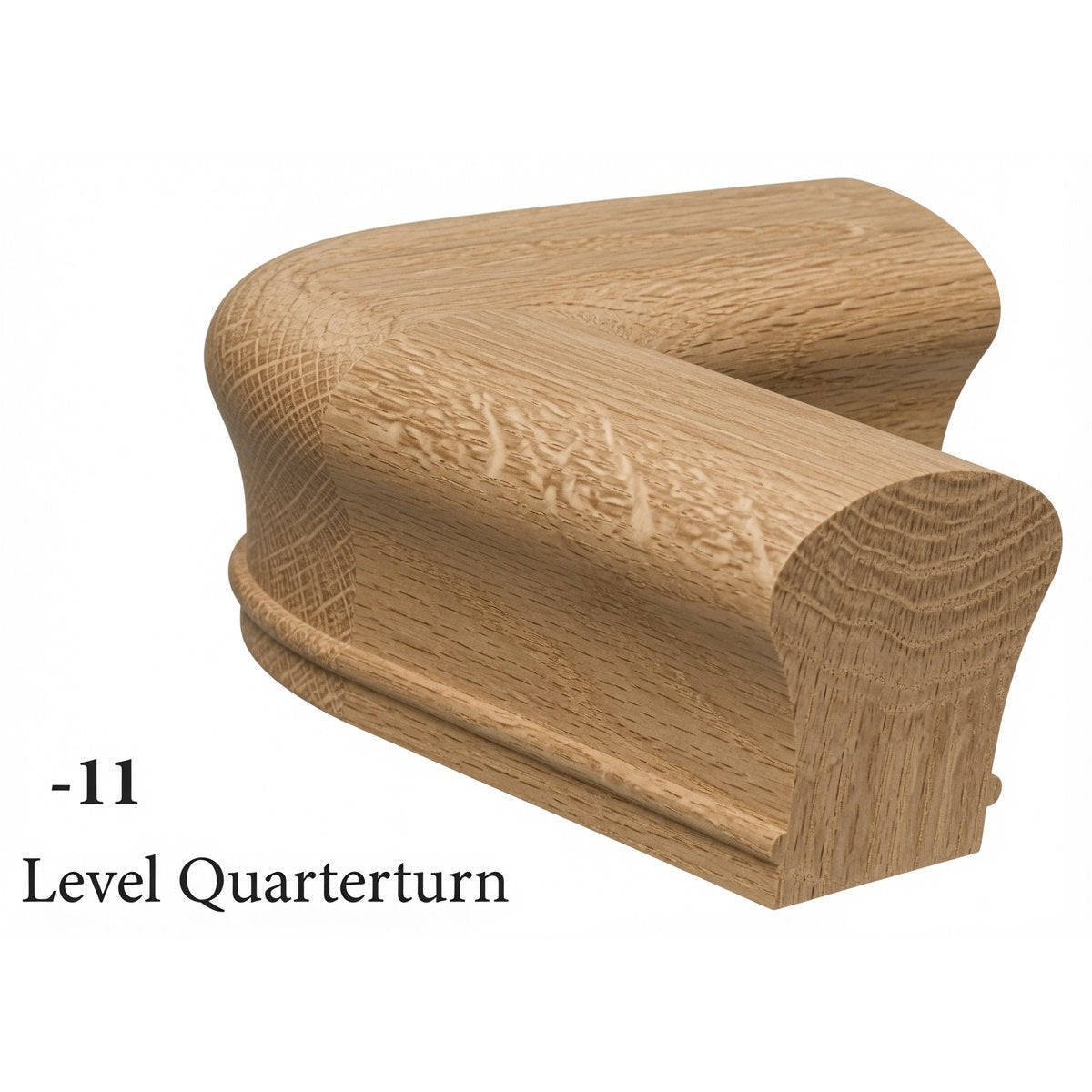 7011 Level Quarter-turn for the 6010 Handrail, White Oak