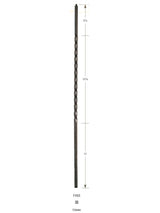 1103 Long Twist Iron Baluster