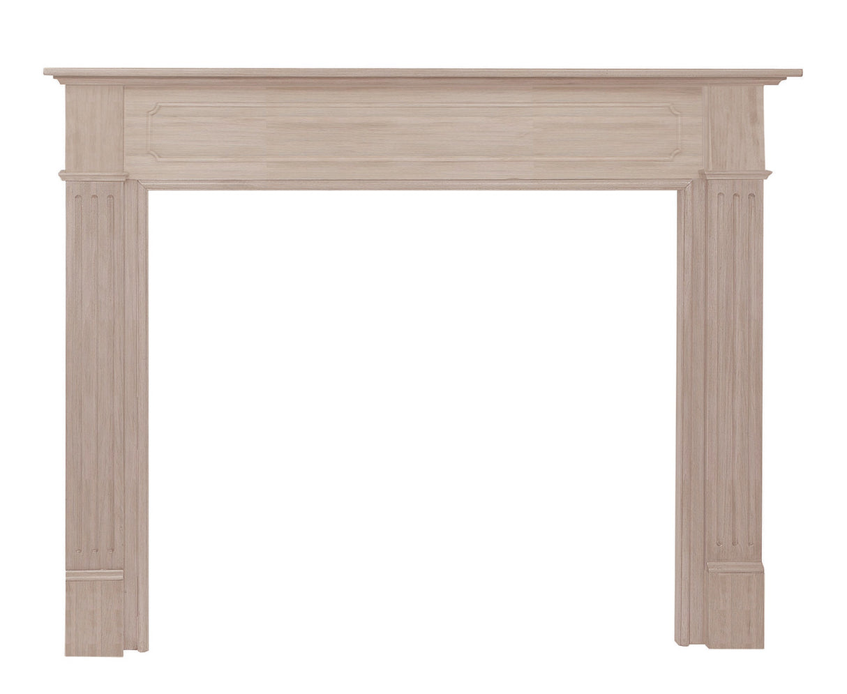 The Williamsburg 56" Fireplace Mantel Surround (110-56), Unfinished