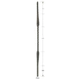 3202 Two Flowers Hammered 14mm Stair Baluster