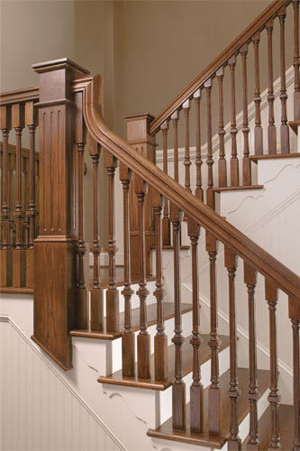 9005F Fluted 39" The Williamsburg Square Top Baluster