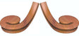 5630 (Left Hand) or 5635 (Right Hand) Volutes for the 5600 Oval Handrail (6010 handrail volutes shown)