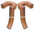 5690 (Left Hand) or 5695 (Right) two rise goosenecks, 180-degree turn, no caps for the 5600 Oval Handrail (6010 handrail goosenecks pictured)