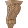 Fig Leaf Pilaster Wood Corbel, 8-1/2" (COR03X04X08FI)