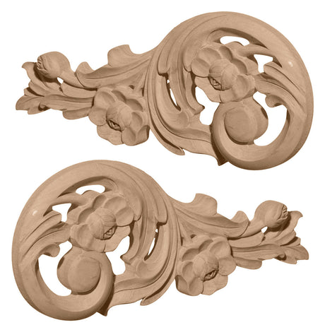 Springtime Scrolls Onlay, Pair Small (ONL07X03X01SP)