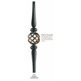 3531 Hollow Hammered Spoon with Basket Iron Baluster