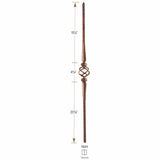 3531 Hollow Hammered Spoon with Basket Iron Baluster