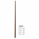5025 39" Long Tapered Colonial Pin Top Baluster Dimensional Information
