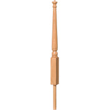 SP-4012 Poplar Colonial Pin Top Starting Newel Post