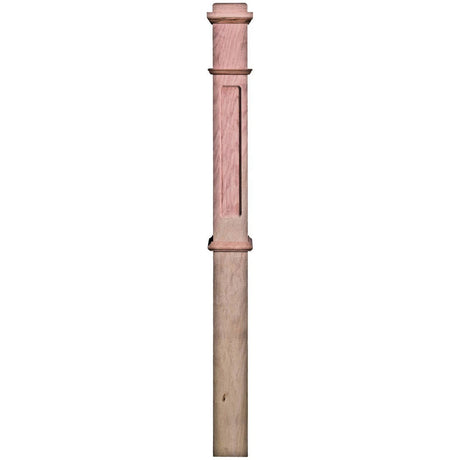 FP-4375 Primed with Special Species Trim Flat Panel Box Newel Post 2