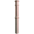 FP-4375 Primed with Special Species Trim Flat Panel Box Newel Post
