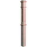 FP-4375 Primed with Special Species Trim Flat Panel Box Newel Post