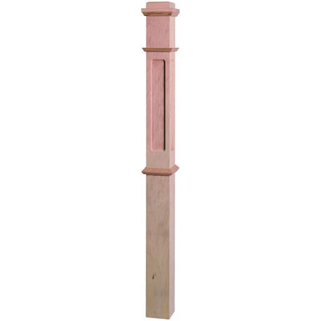 FP-4375 Primed with Special Species Trim Flat Panel Box Newel Post 3