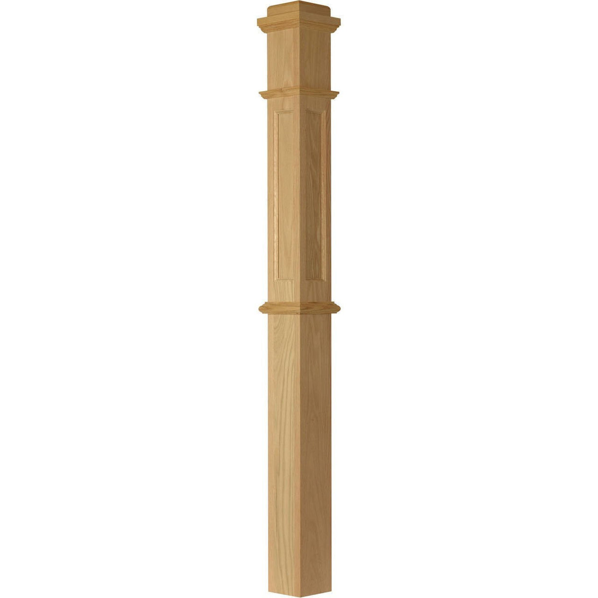 AFP-4375 Primed with Special Species Trim Flat Panel Box Newel Post 2