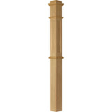 AFP-4375 Primed with Special Species Trim Flat Panel Box Newel Post 2