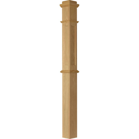 AFP-4375 Primed with Special Species Trim Flat Panel Box Newel Post 2