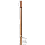 5241 42" Colonial Square Top Baluster Dimensional Information