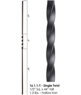 HF16.1.1-T Single Twist Tubular Steel Baluster