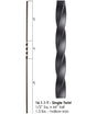 HF16.1.1-T Single Twist Tubular Steel Baluster