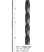 HF16.1.1 Single Twist Iron Baluster