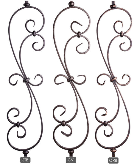 Available in these powder coatings:  Satin Black (STB), Copper Vein (CV), and Oil Rubbed Bronze (ORB)