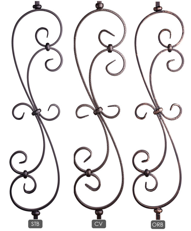 Available in these powder coatings:  Satin Black (STB), Copper Vein (CV), and Oil Rubbed Bronze (ORB)