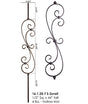 HF16.1.25-T S-Scroll Tubular Steel Baluster
