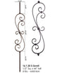 HF16.1.25 S-Scroll Iron Baluster