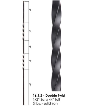 HF16.1.2 Double Twist Iron Baluster