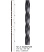 HF16.1.2 Double Twist Iron Baluster