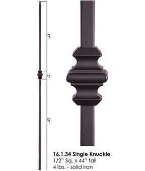 HF16.1.34 Single Knuckle Iron Baluster