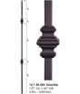 HF16.1.35 Double Knuckle Iron Baluster