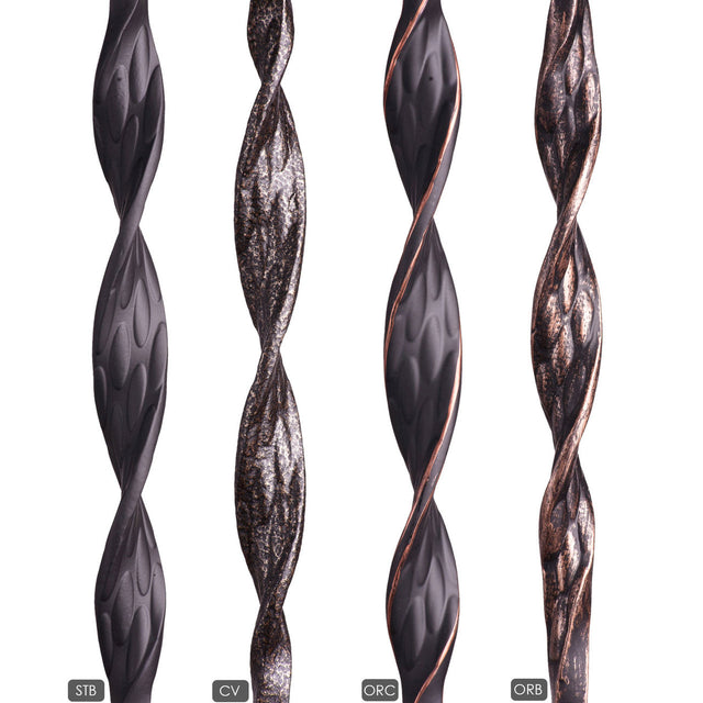 HF16.1.5 Single Ribbon Iron Baluster available Powder Coatings.