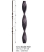 HF16.1.6 Double Ribbon Iron Baluster