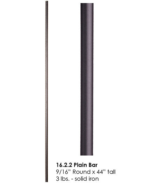 HF16.2.2 Straight Round Iron Baluster