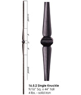 HF16.5.2 Single Knuckle Gothic Iron Baluster