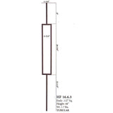 HF16.6.3 Rectangle Tubular Steel Baluster