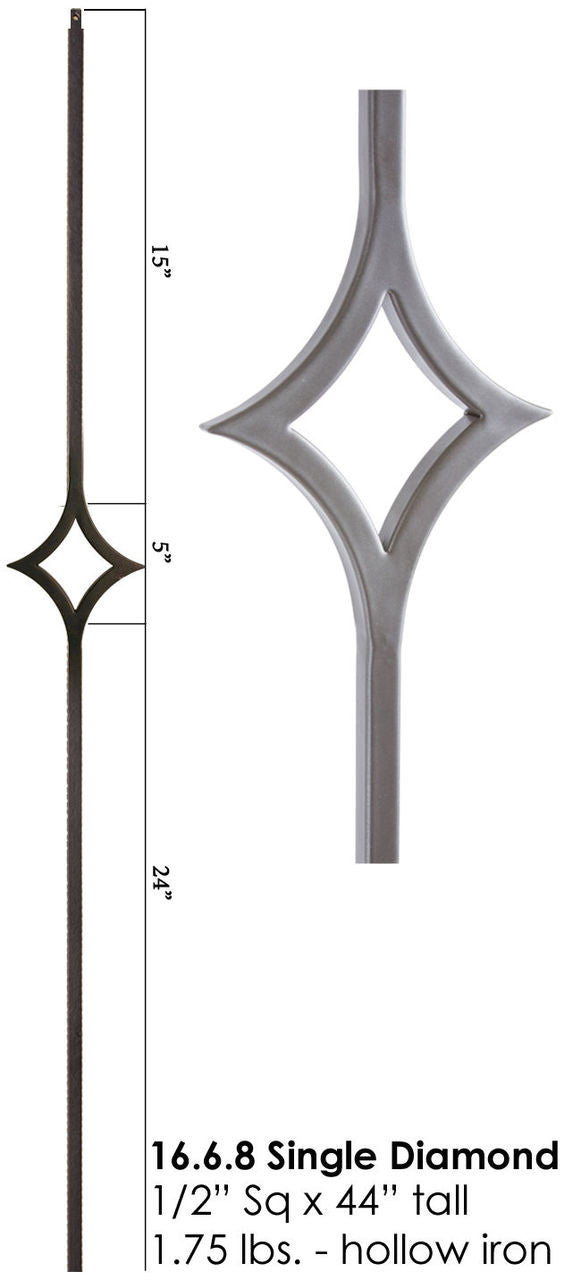 HF16.6.8 One Diamond Baluster