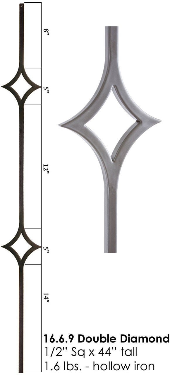 HF16.6.9 Two Diamond Baluster