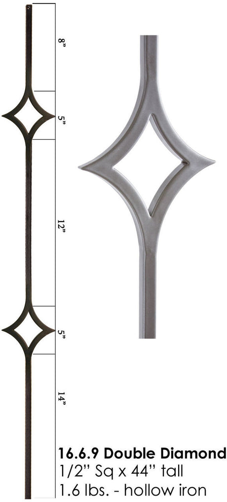 HF16.6.9 Two Diamond Baluster