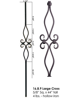 HF16.8.9 Double Diamond Designer Tubular Baluster